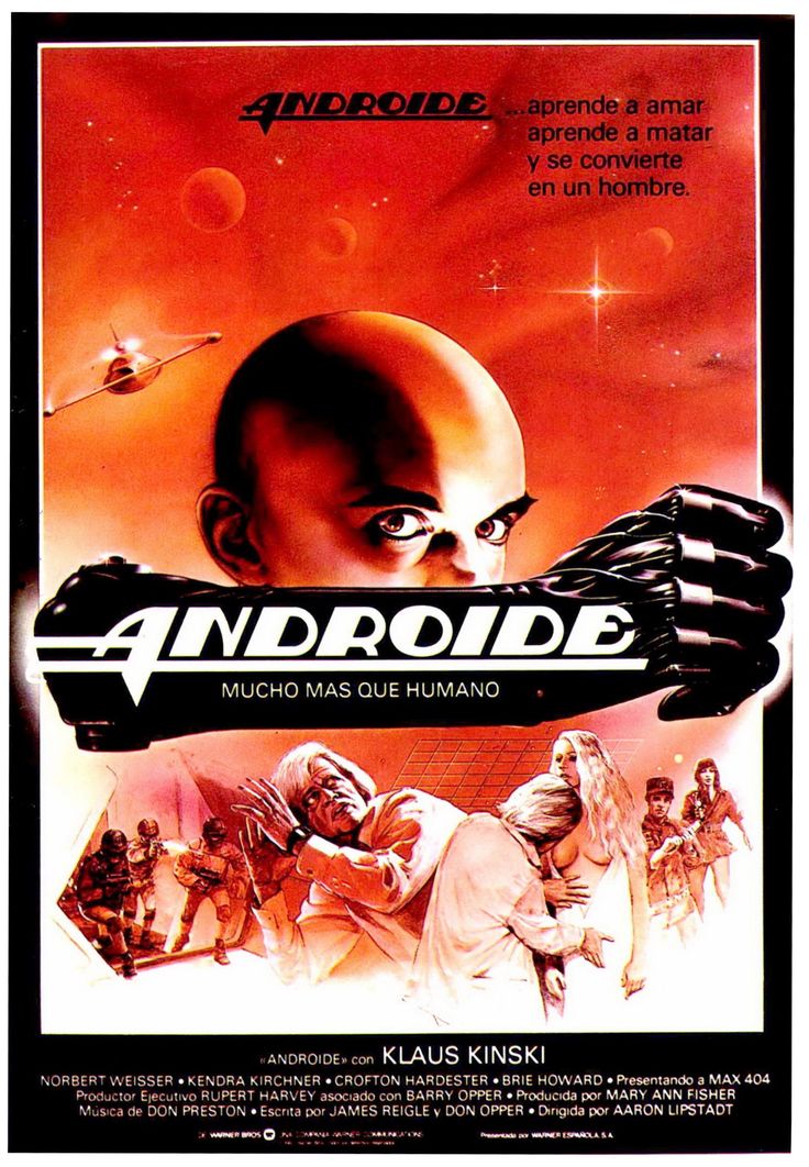 a movie poster for the film android