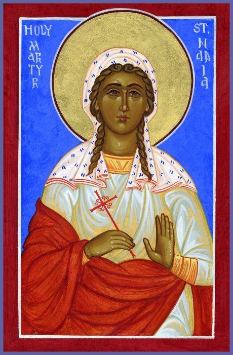 an icon of the mother mary