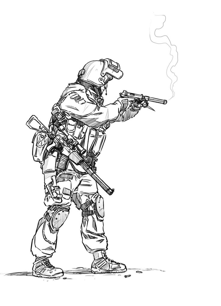 Soldier Art Drawing, Tactical Drawing, Draw Soldier, Russian Drawing, Soldier Sketch, Military Drawing, Anime Soldier, Army Drawing, Soldier Drawing