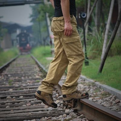 Wiaofellas Mens Tactical Cargo Pants Male Loose Casual Pants Men Trousers Army Military Combat Pants for Men Calca Tatica MasculinaNote:We sell ASIAN SIZE.It is about2-3 sizeSMALLERthan US,UK,AU,EU size.Please choose the size according to our size form.All the dimensions we have personally measured and reality try.When you place the order please live the message with your Waist(CM) and Hip(CM) .We will help you to confirm the size.Think you for buying! Loose Overalls, Casual Pants Men, Tactical Cargo Pants, Combat Pants, Pants Male, Cotton Cargo Pants, Oversized Sweater Women, Military Combat, Men Trousers