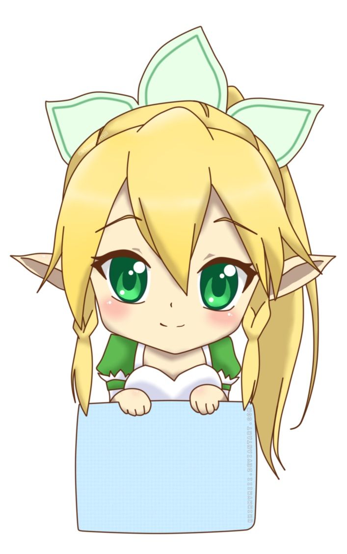 an anime character with green eyes and blonde hair, sitting on top of a blue box