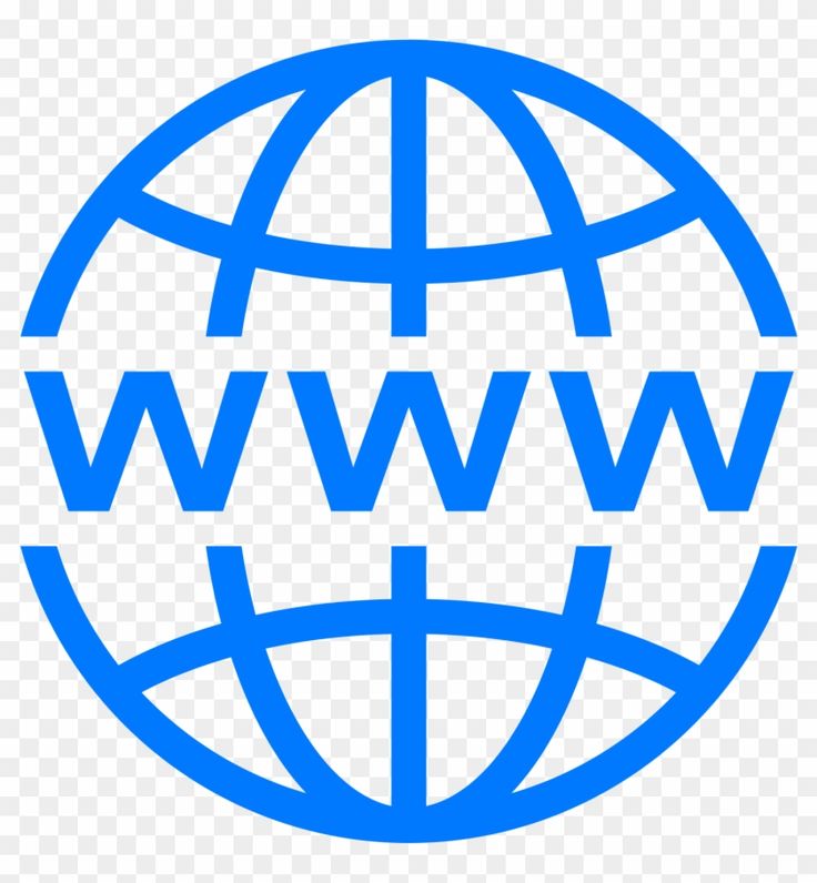 a blue and white logo with the word www on it