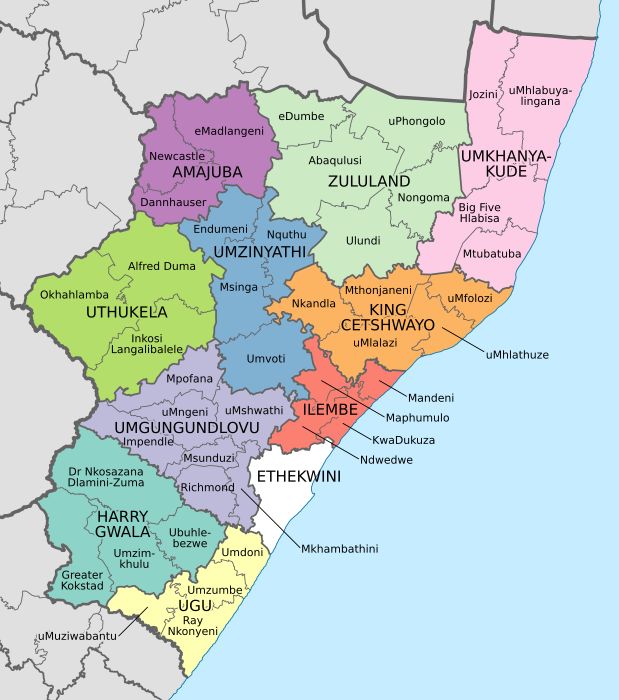 a large map of the state of south africa with all its capital cities and major roads