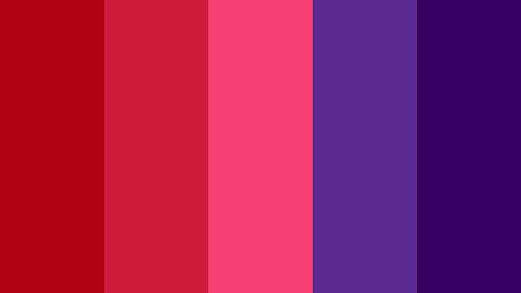 an image of a color scheme with different colors in the same row, including red and purple