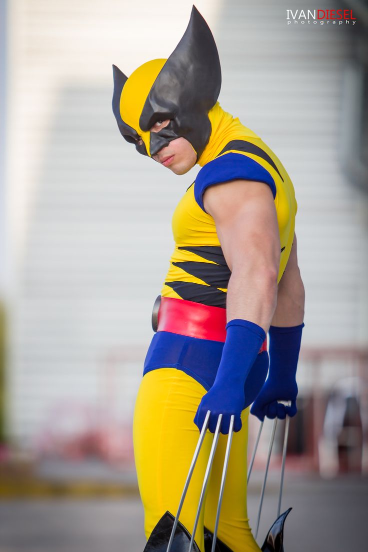 a man dressed up as wolverine in costume