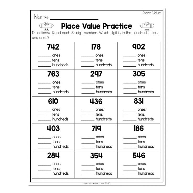 the place value practice sheet for rounding numbers