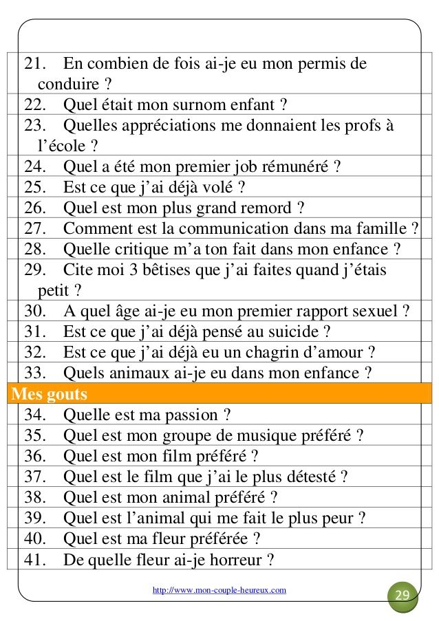 an orange and white checklist with the words in french