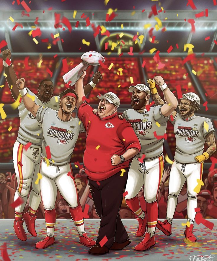 an image of a football team celebrating with confetti