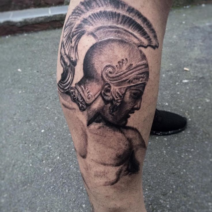 First session on this leg sleeve on mi hermano @est_veliz 🙏🏼 #greekwarrior  #achilles #tattoo ##greekstatue #statuetattoo #blackandgreytattoo  #blackandgrey  #realistictattoo #tattoosbypolo #tatuaje #norway #oslo Achilles Tattoo, Statue Tattoo, Greek Warrior, Leg Sleeve, Leg Tattoo, Leg Sleeves, Angel Tattoo, Tattoo Idea, Angel Tattoo Men