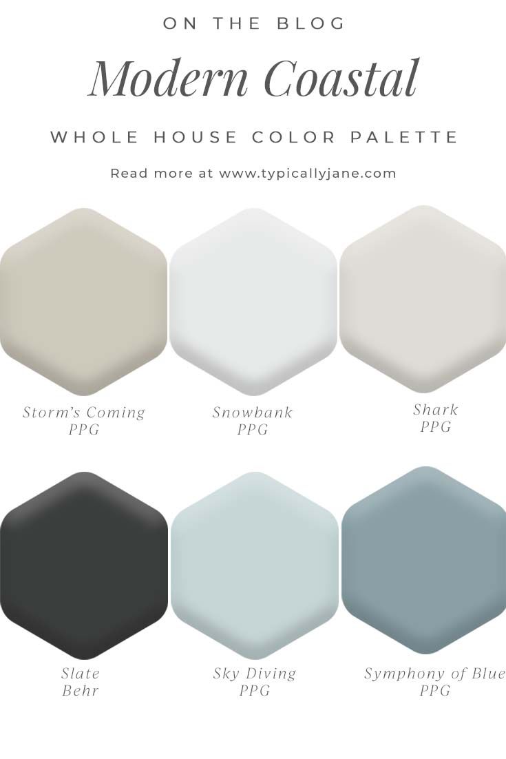 Whole House Color Palette for a Modern Coastal Design Home | House ...