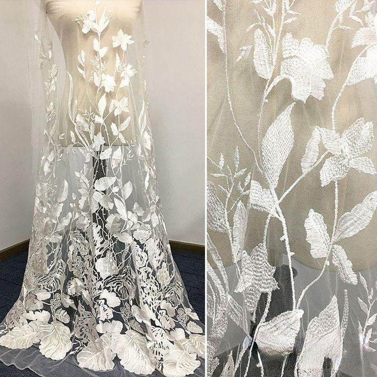 "* Length : 1 Yard, More would be cut into one piece * Width : 130 cm / 51.18\" * Color: Ivory * Patterns: Plants and Flowers * Material: Polyester, Lace, Cotton, Floral Embroider, Sequins * Technology: Embroider *Perfect for wedding dress making , baby clothes , curtains ,costume design , dress making and so on *Ideal for Dress, headbware, female underware brim,handbag accessory, hat. pillow,curtain,dolls outfits , home decor etc. *Designed by famous master specially for bridal accessories. *Wh White Ceremony Dress With Pearl Embroidery, White Dress With Pearl Embroidery For Ceremony, White Pearl Embroidered Dress For Ceremony, Ceremony White Dress With Intricate Embroidery, White Fitted Lace Wedding Dress, Wedding Dresses With 3d Embroidery In Lace, Wedding Dresses With 3d Embroidery And Lace, Elegant White Dress With 3d Embroidery, White Embroidered Dress For Ceremony