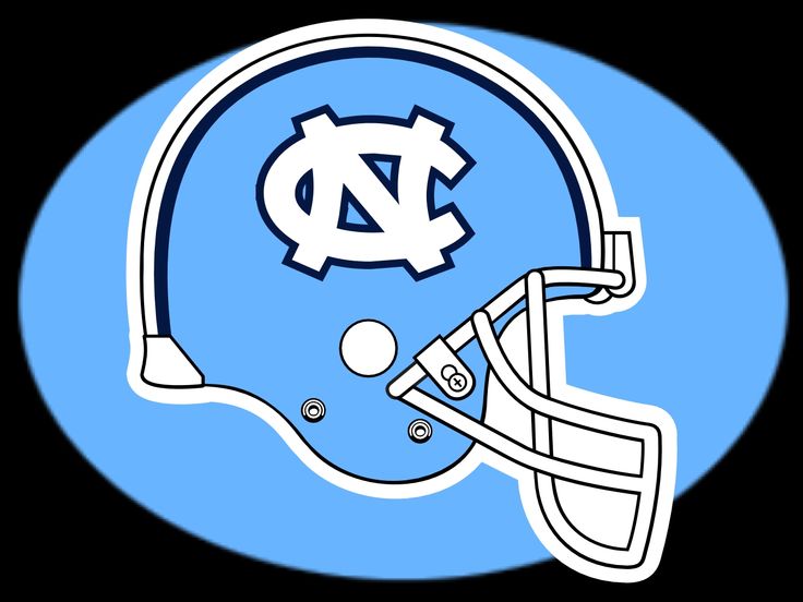 a football helmet with the word north carolina on it