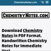 ChemistryNotesDotCom