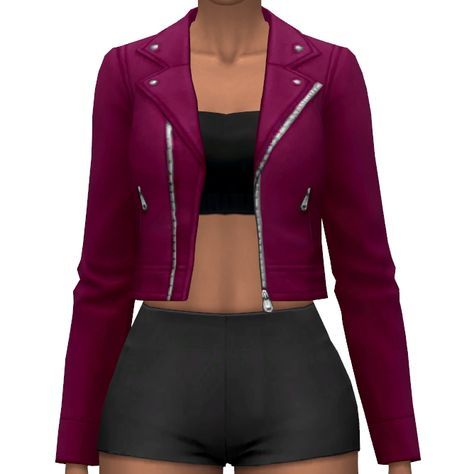 Sims 4 Leather Jacket Female CC