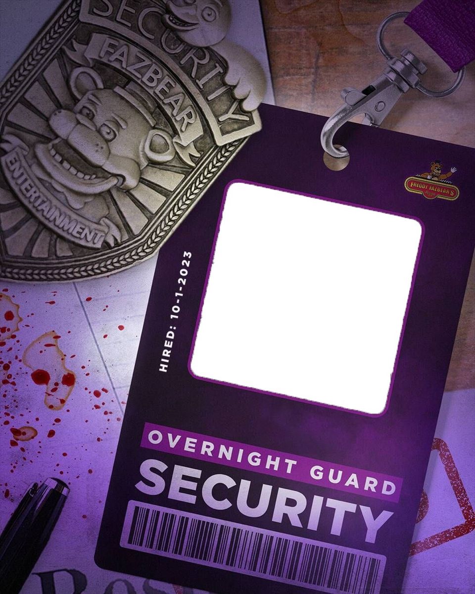 Fnaf five nights at freddy s security id badge – Artofit