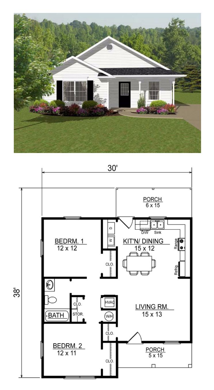 Two Bedroom Tiny Home Floor Plan - Image to u