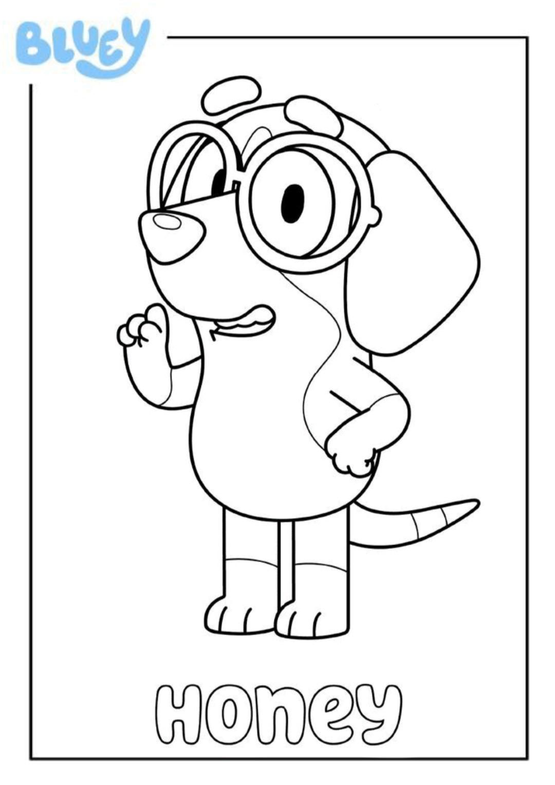 Desenhos de Bluey para colorir gratuitos para imprimir - verloop.io