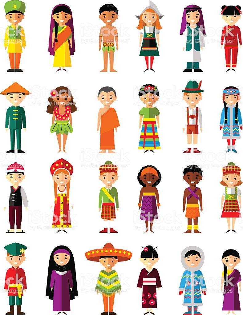 Different Nationalities People Illustrations Creative