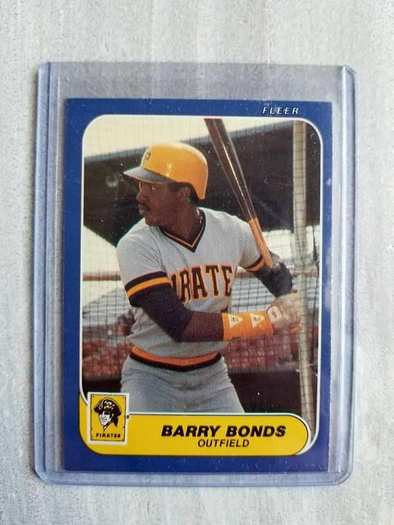 Barry Bonds San Francisco - 1986 Fleer Update Rookie Card - Baseball ...