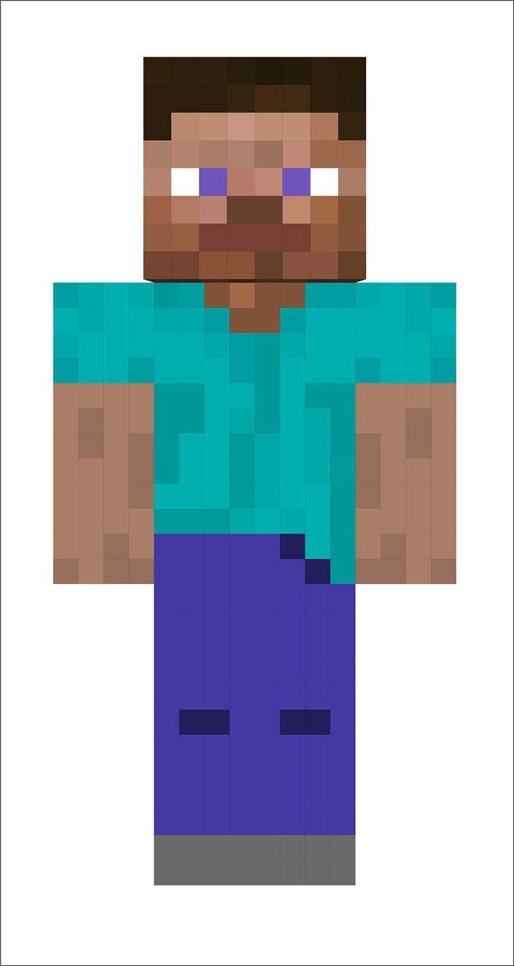 Minecraft Steve Pixel Art