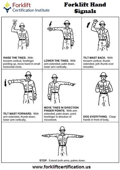 Forklift Hand Signals. #forklift #forkliftcertification # ...