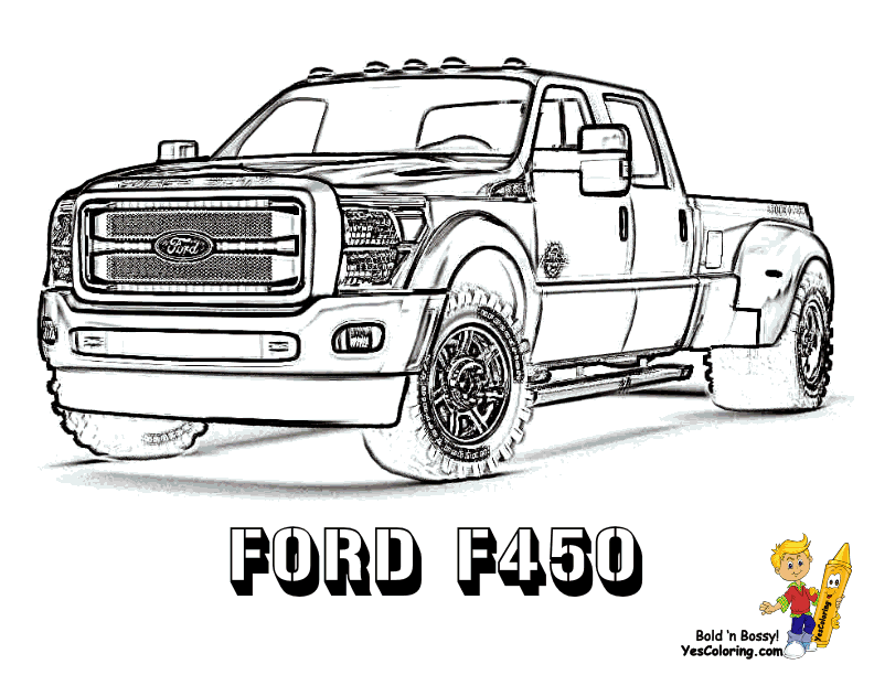 American Pickup Truck Coloring Sheet | 33 Free | Ford | Chevy | Rims ...