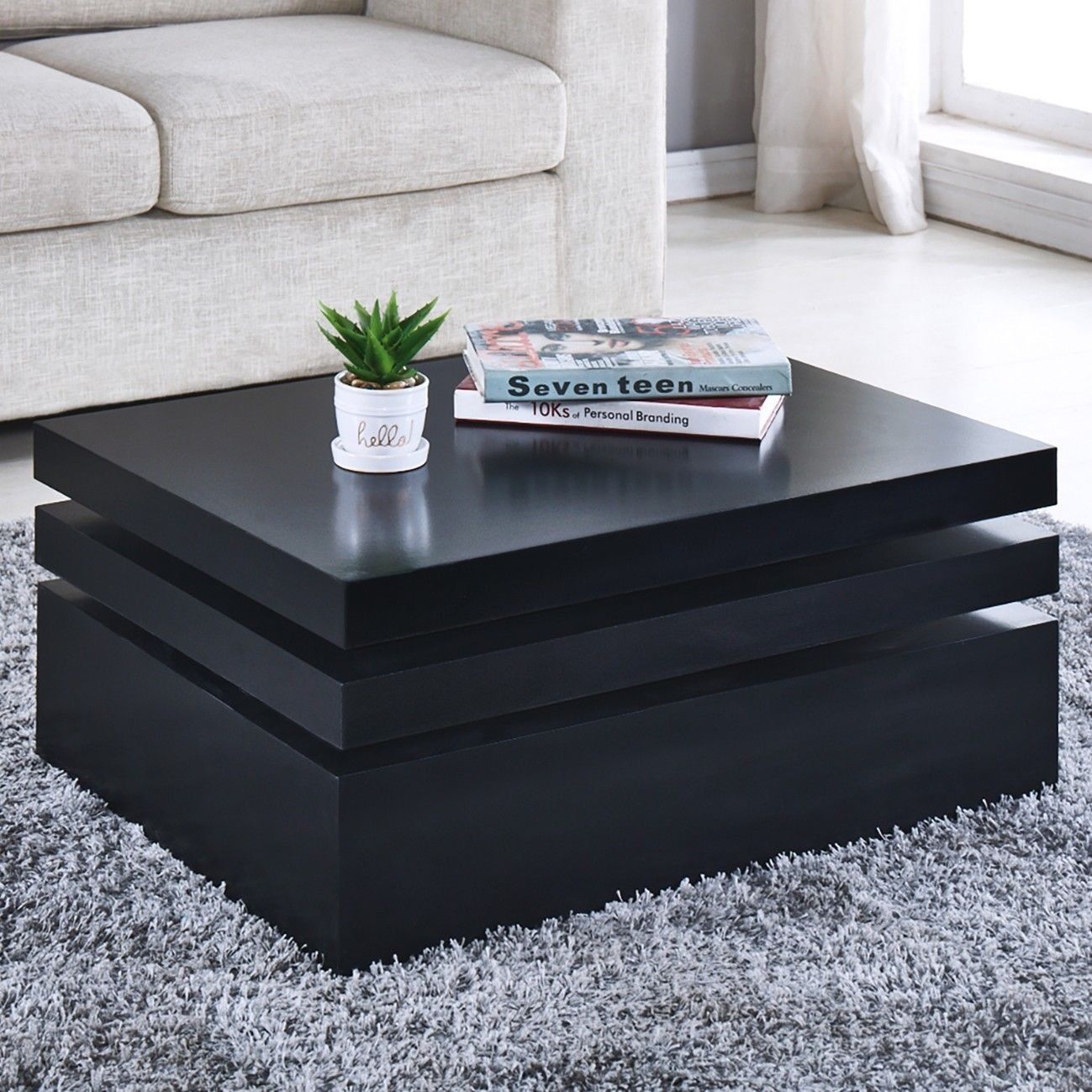 The Versatile Black Square Coffee Table - Coffee Table Decor