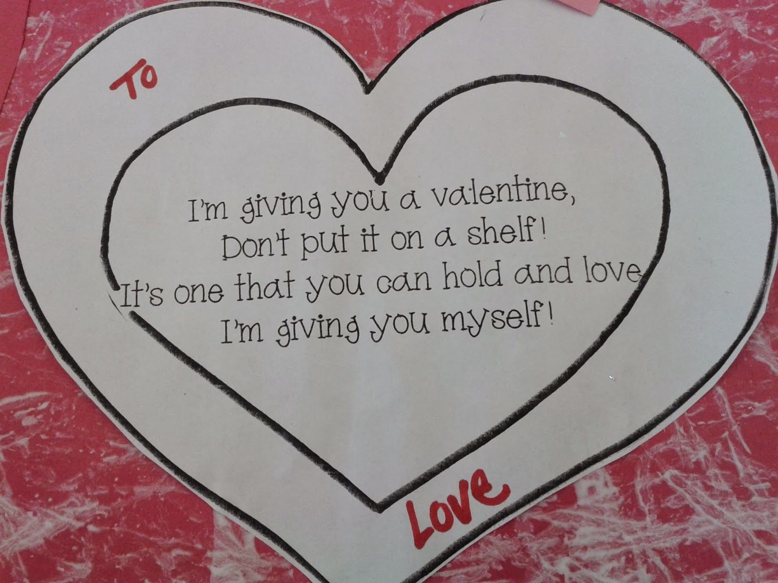 Show the Love! Valentine's Day Cards for Parents Valentines poems