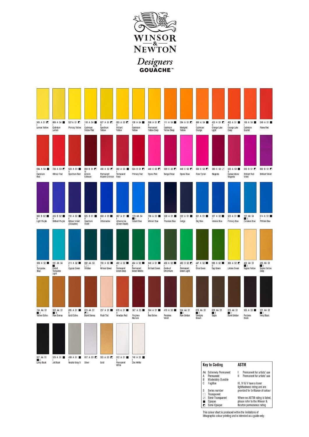 Folkart Paint Color Chart