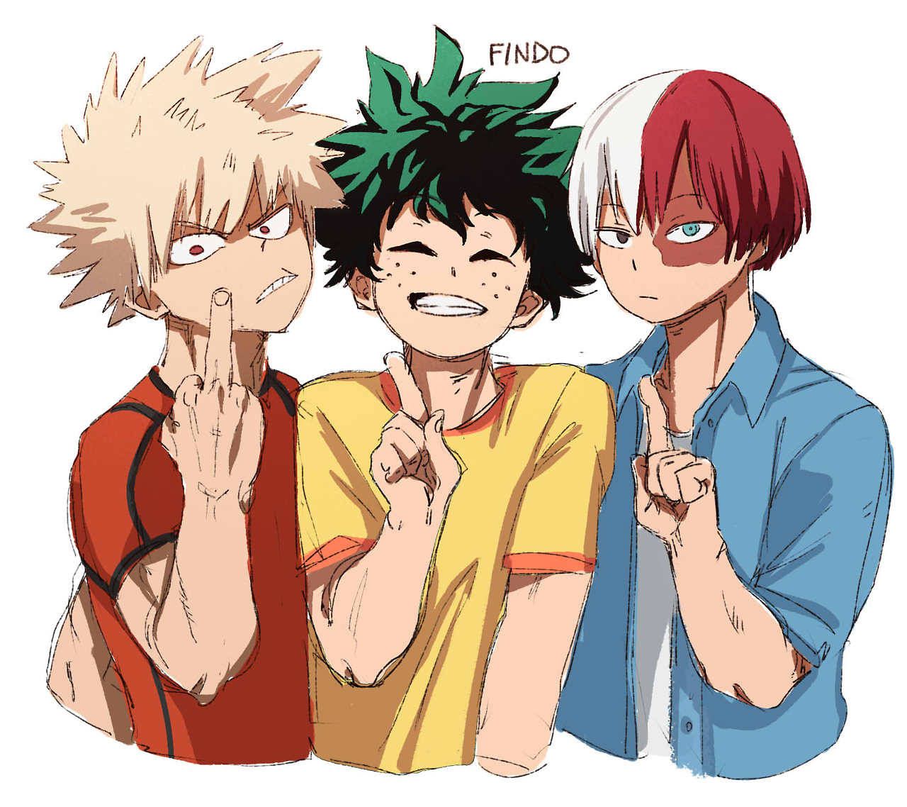 My Hero Academia Izuku Midoriya Katsuki Bakugo Shoto Todoroki Ochaco ...