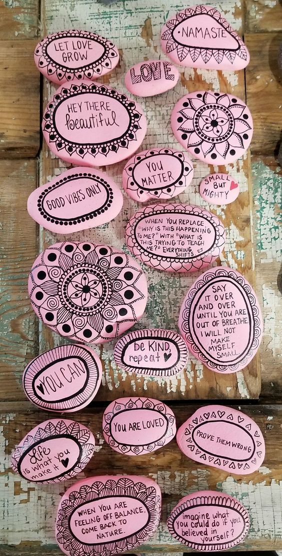 100 kindness rock painting ideas sayings – Artofit