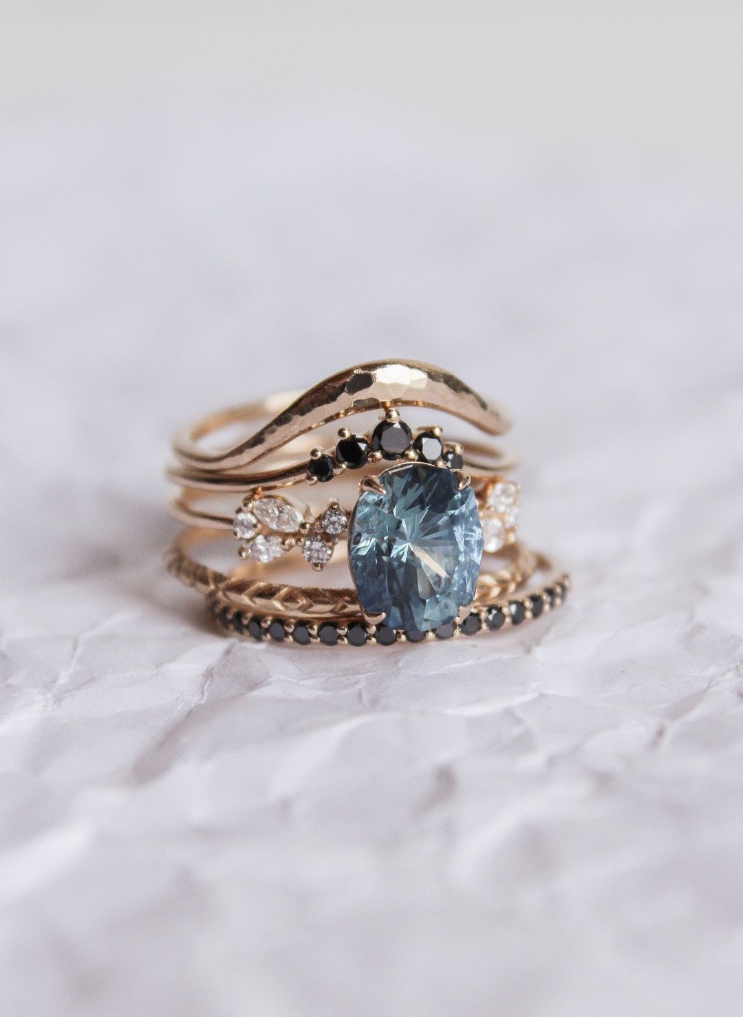 one of a kind artist cut blue ethically sourced montana sapphire ...