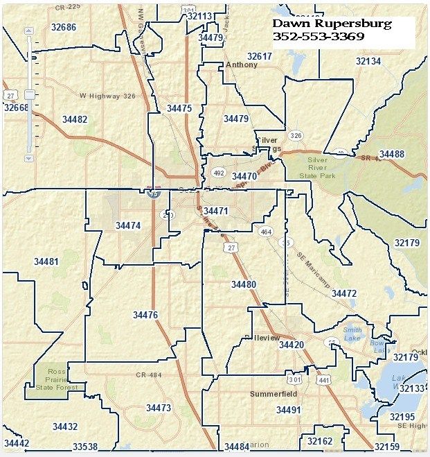 Zip Code Map Of Marion County Florida Ocala Florida Zip Code Map Florida zip code, Ocala florida, Zip code map