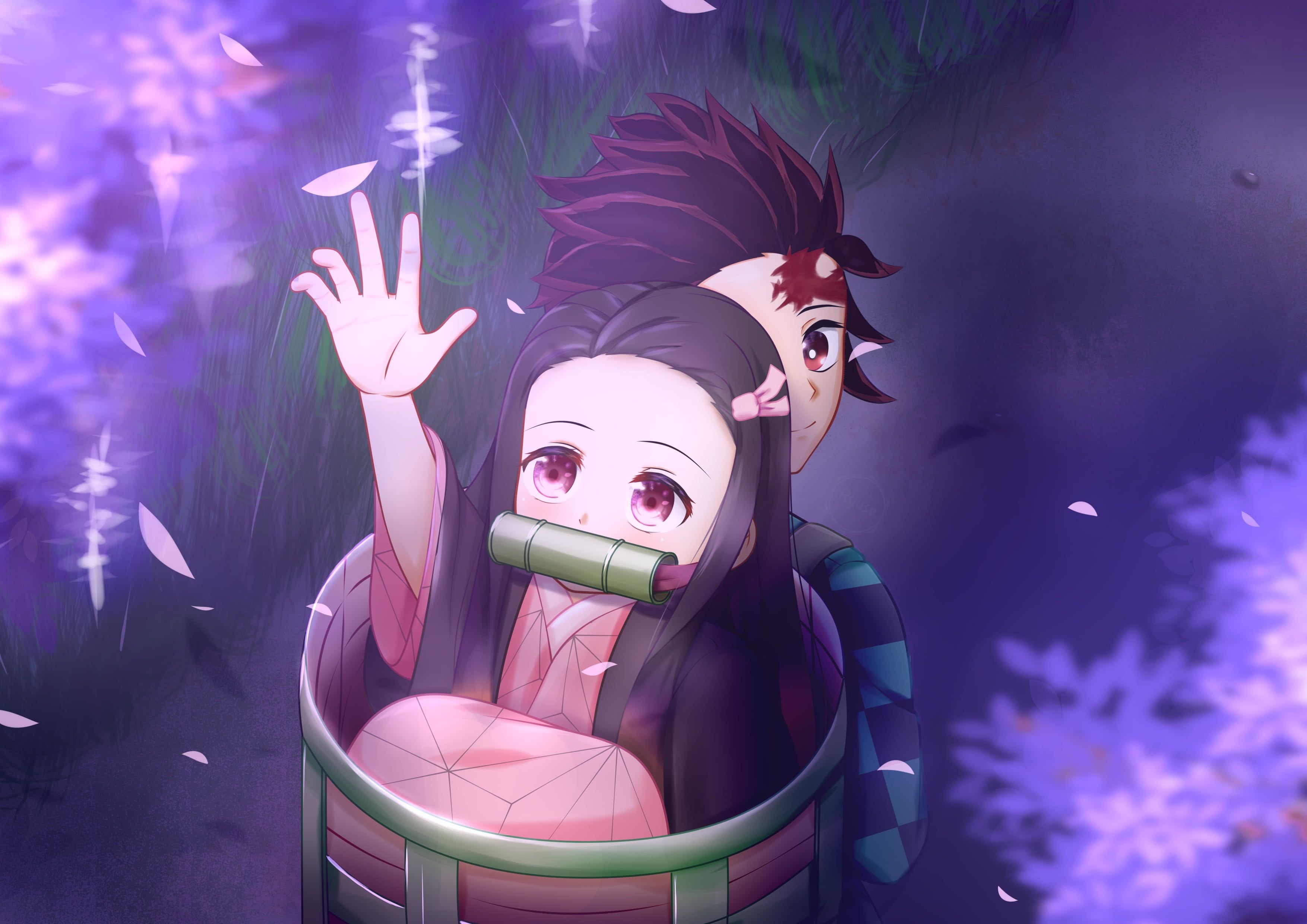 HD desktop wallpaper Anime Nezuko Kamado Demon Slayer Kimetsu No Yaiba  Zenitsu Agatsuma Inosuke Hashibira Tanjiro Kamado download free picture  1053426