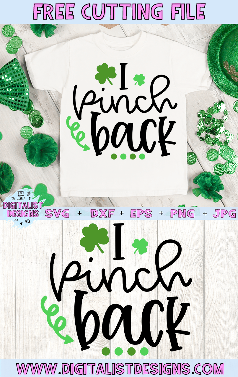 Download Free I Pinch Back St. Patrick's Day SVG | Cricut design ...