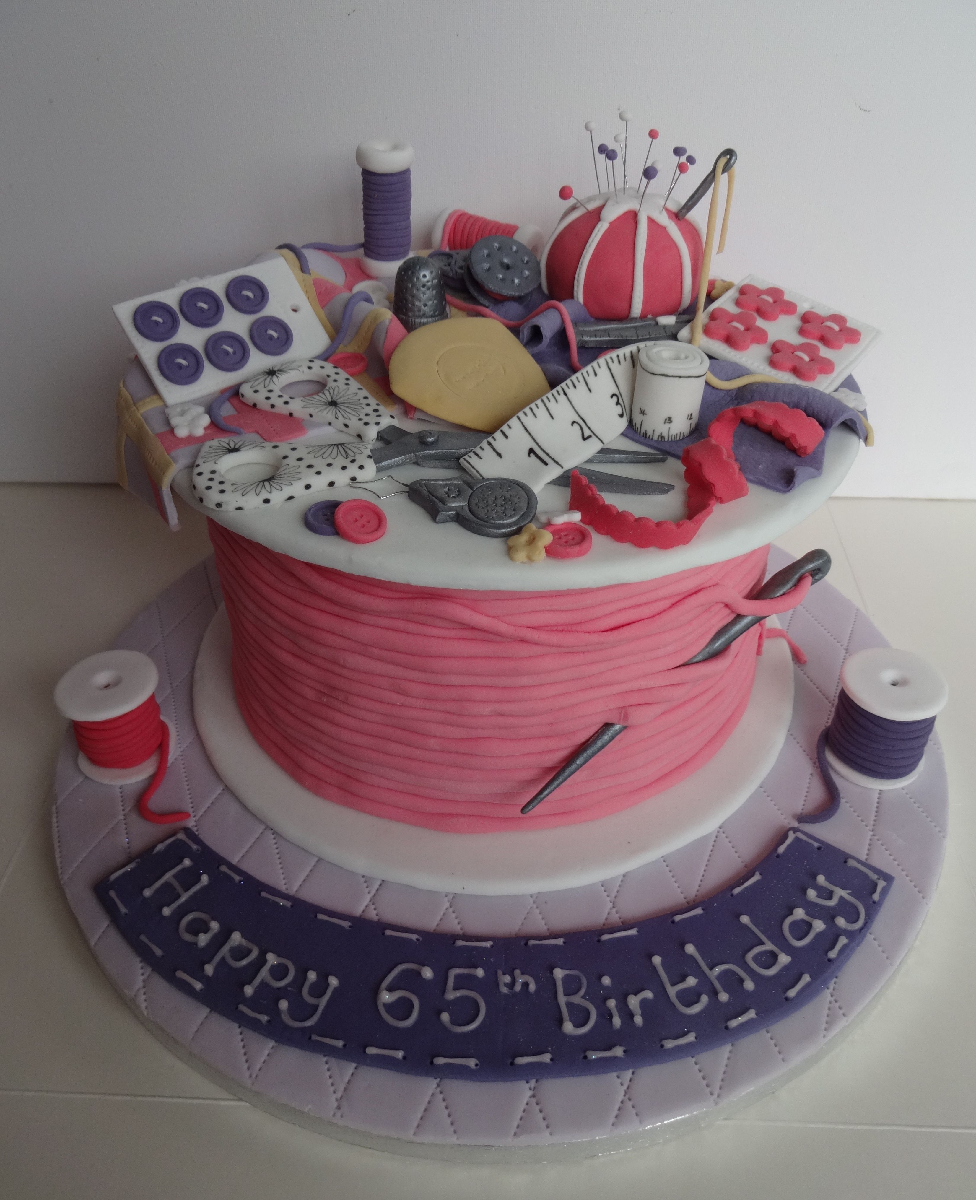 65th birthday cake for an avid dressmaker 60th Birthday Ideas For Mom ...