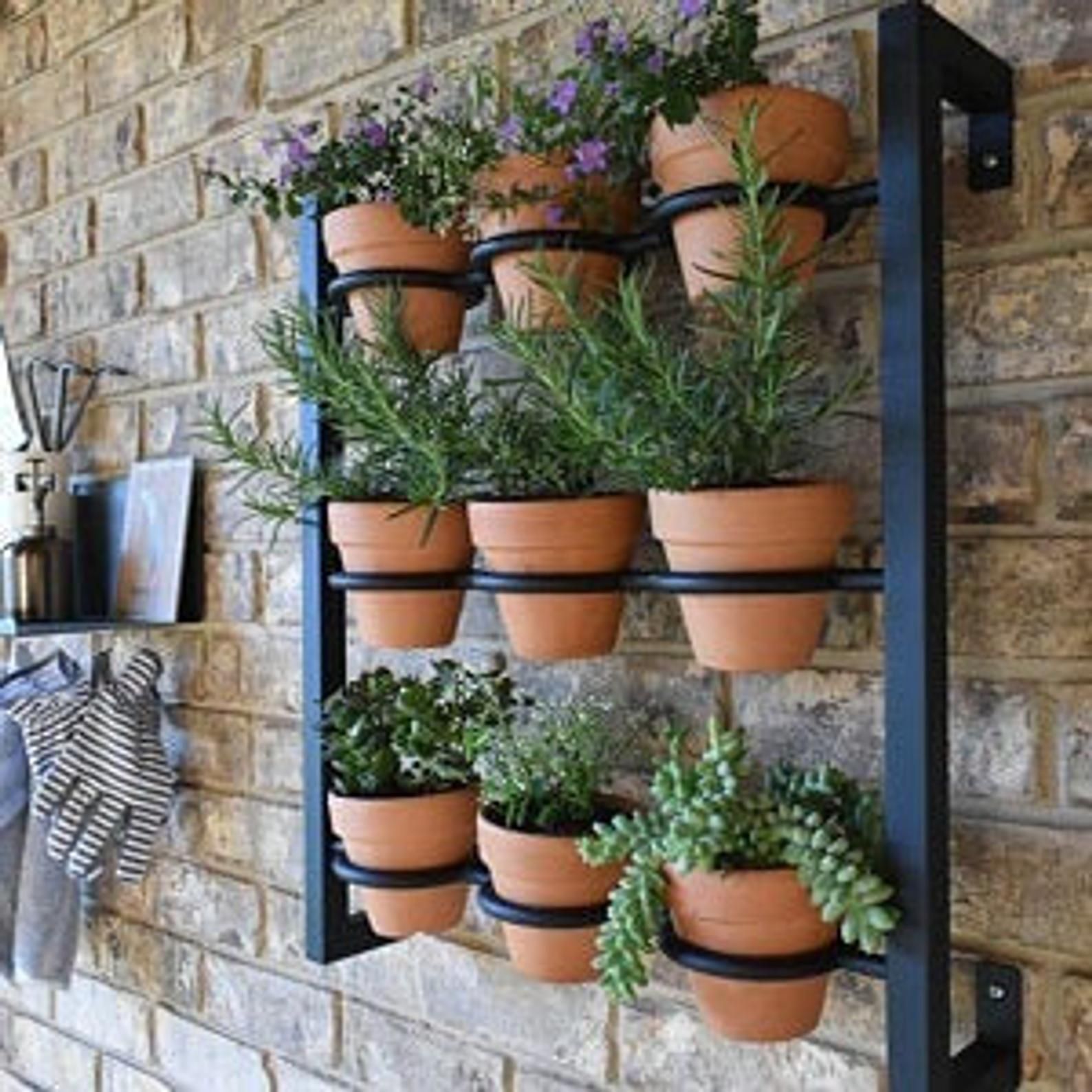 Hanging planter, indoor/outdoor herb garden, Hanging herb garden, fixer