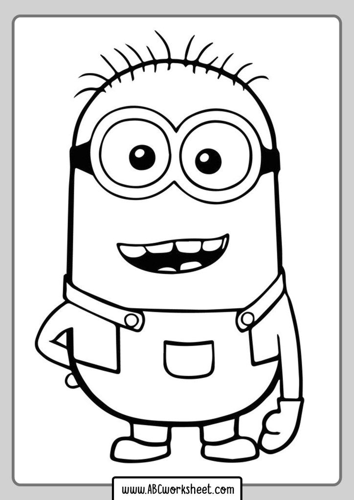 Minion Color By Number Printables