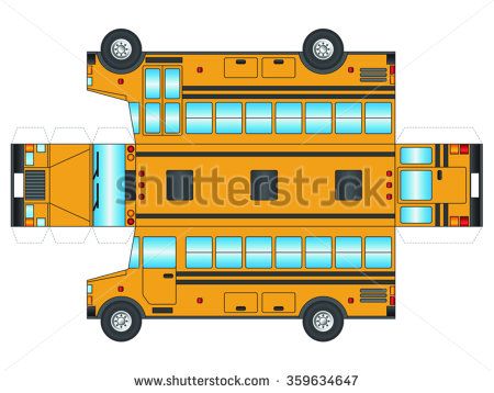 School Bus Cutouts