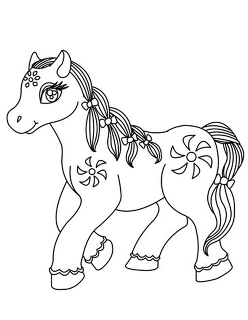 Aneka Gambar Mewarnai Gambar Mewarnai Kuda Poni Untuk Anak Paud Dan Tk Farm Animal Coloring Pages Animal Coloring Pages Disney Coloring Pages