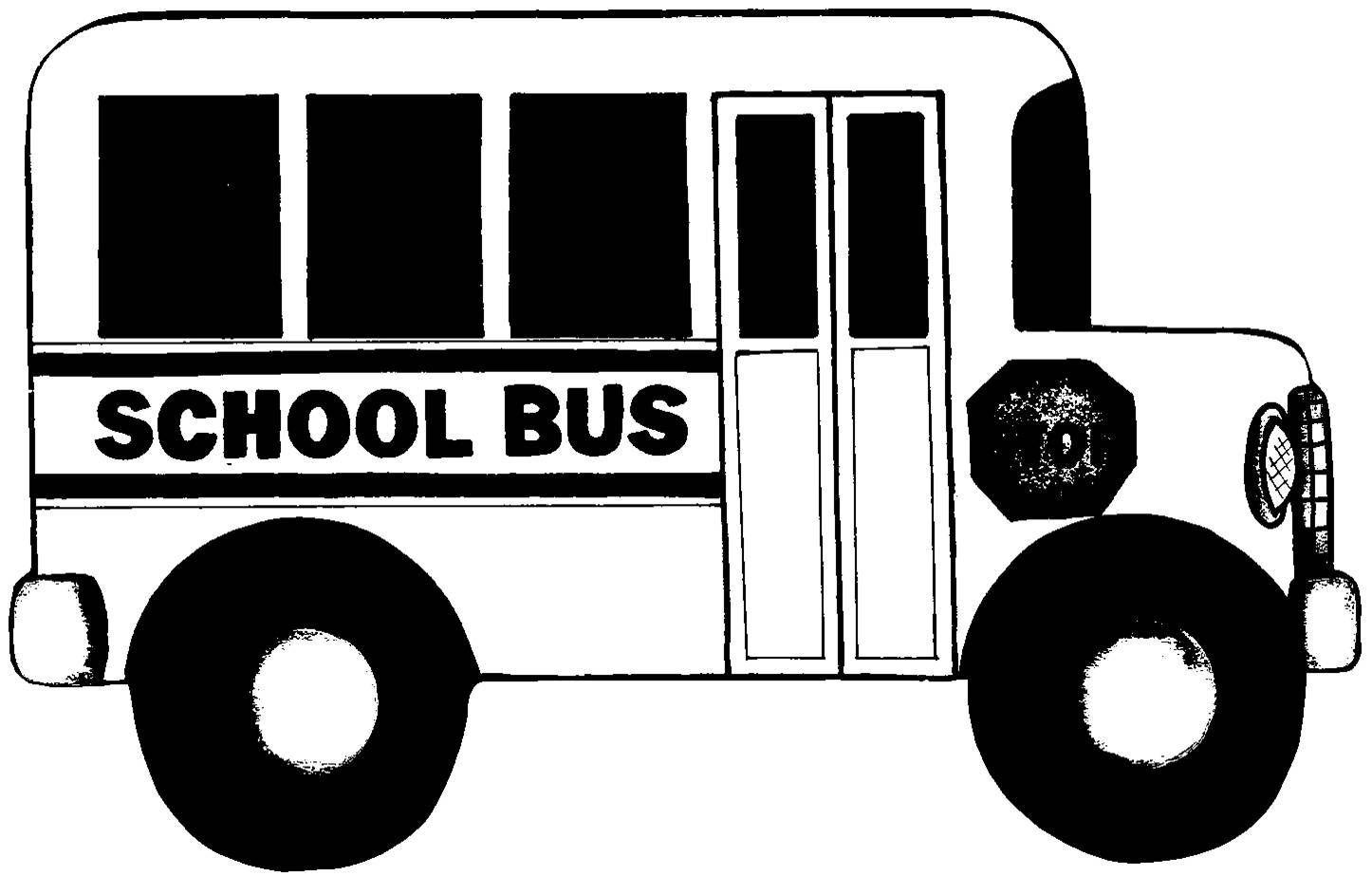 Printable School Bus Cut Outs