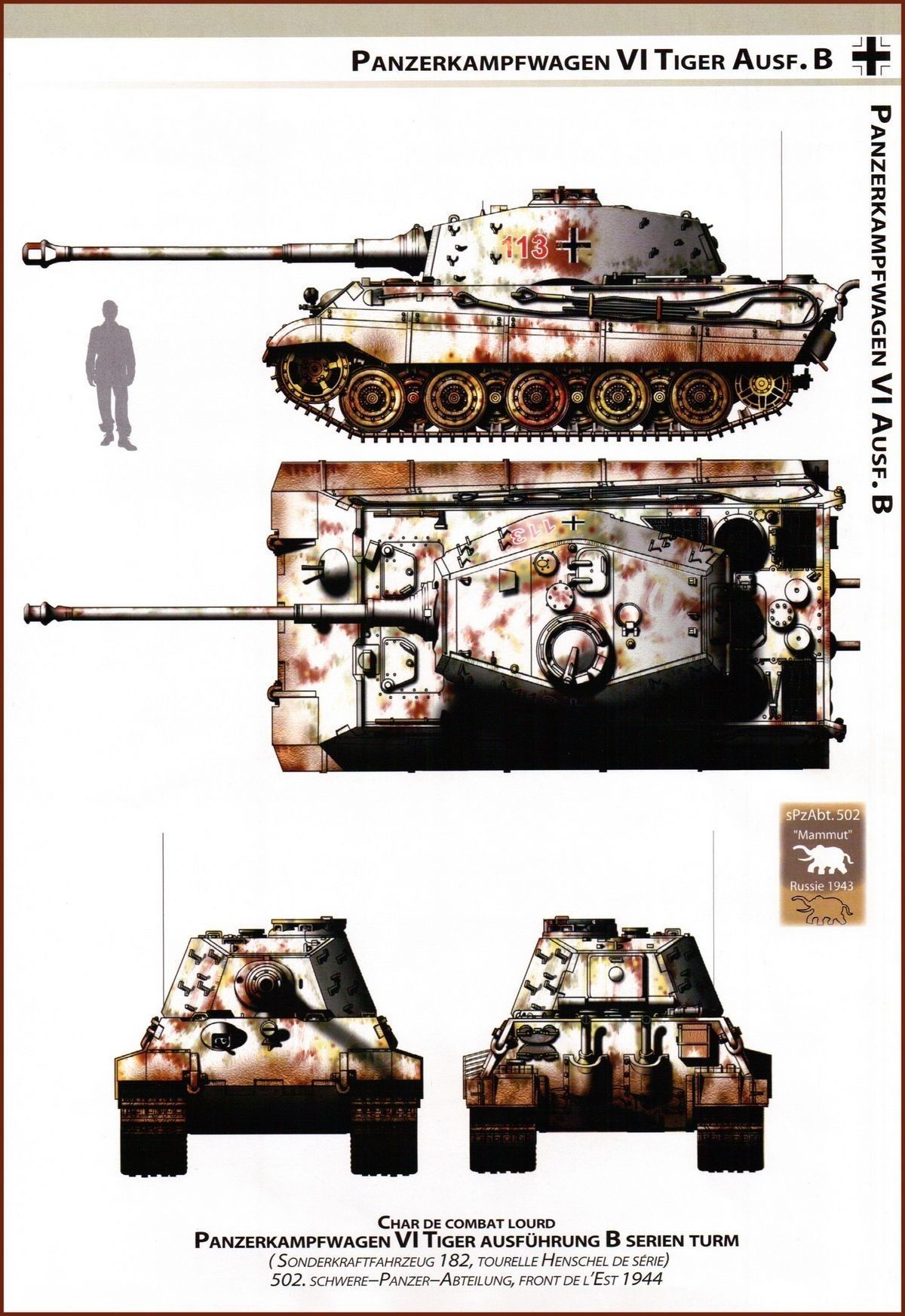 Panzer VI Ausf B Tiger II , USSR 1944 Tiger Ii, Army Vehicles, Armored ...