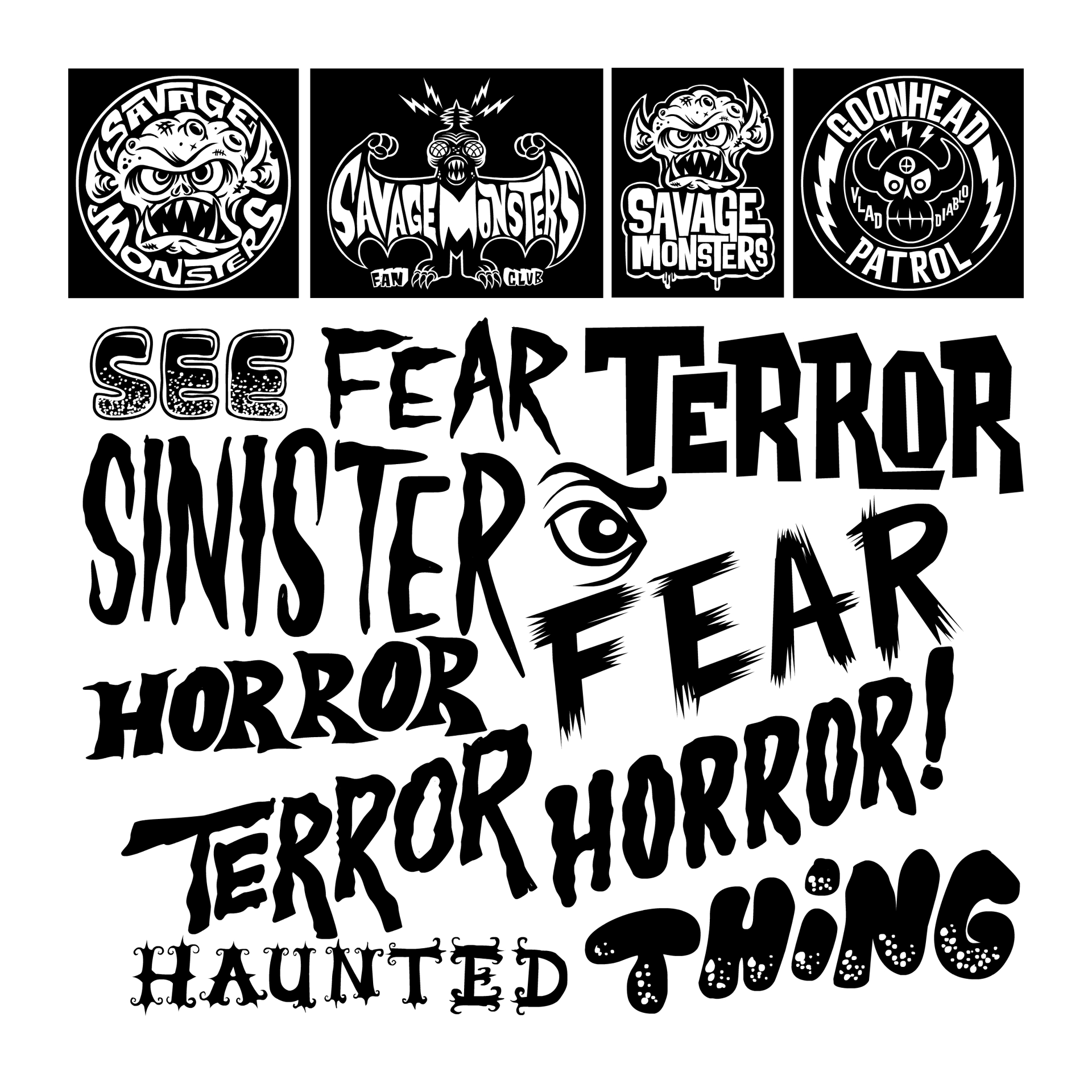 nice Horror-Fonts | Horror font, Monster font, Lettering fonts