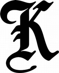 Cool Letter K Font