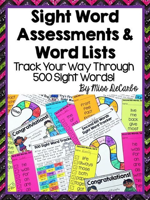 Sight Word Assessments and Word List Tracking System Fry Sight Words ...