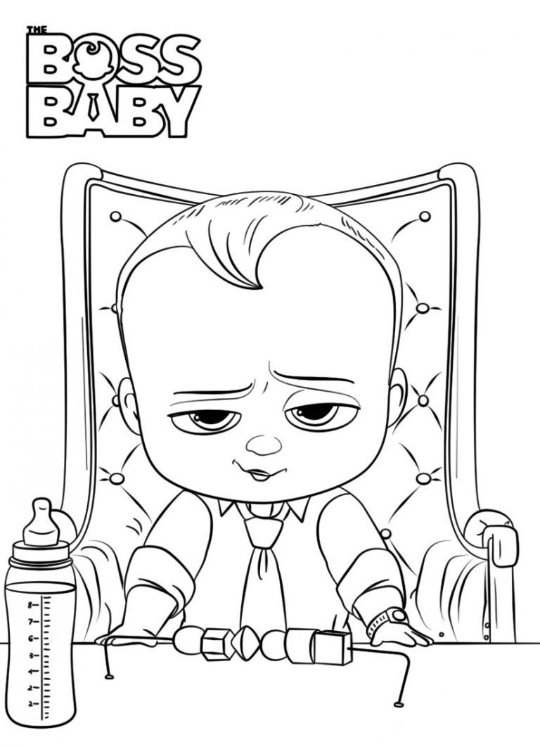 Boss Baby Coloring Pages - DesireenCheney