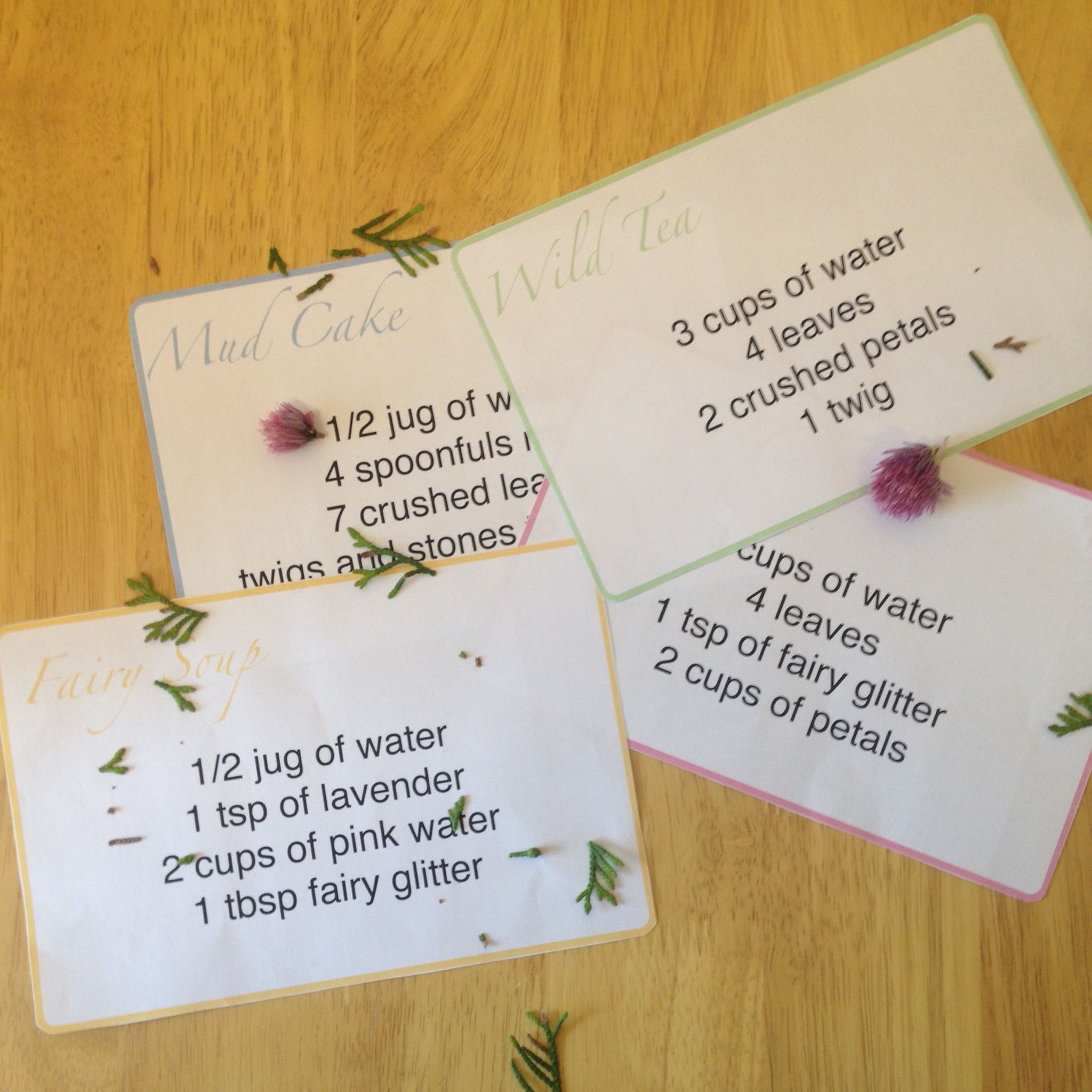 Little Miss EYFS  5 tips creating mud kitchen  recipe 