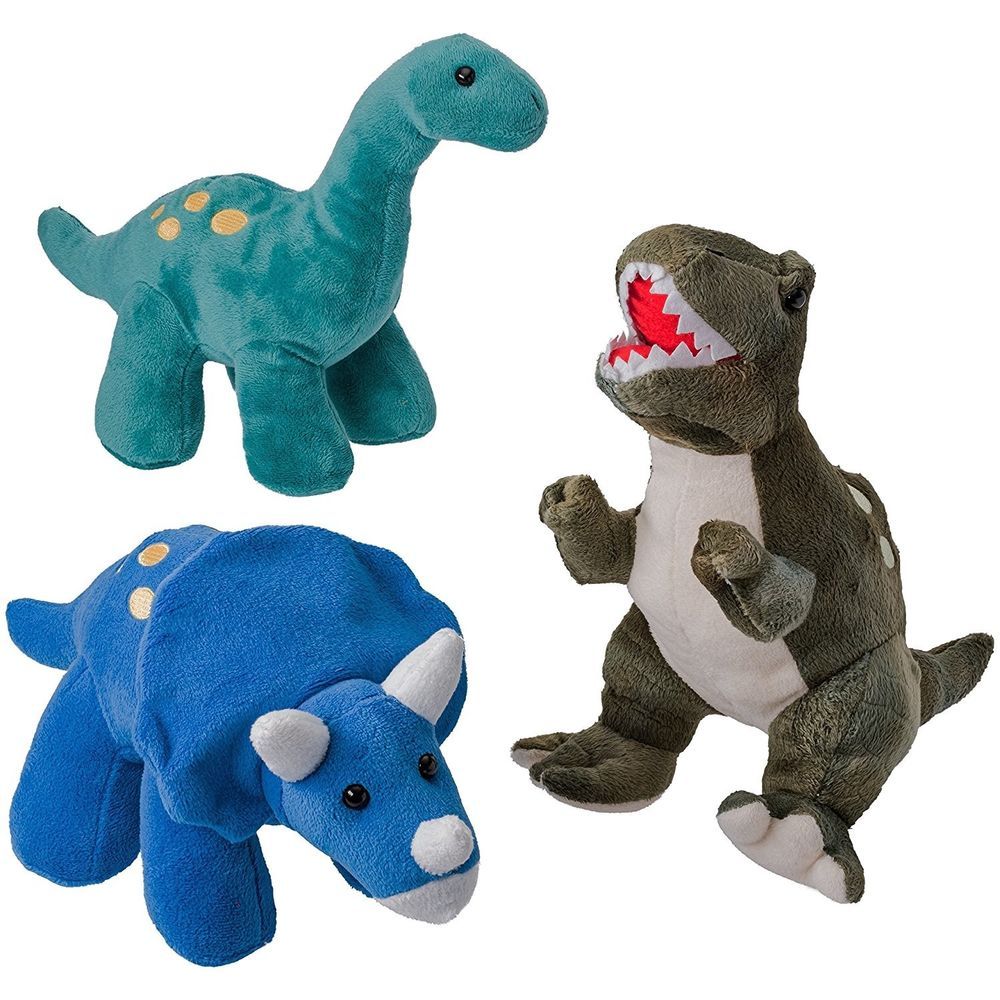 Dinosaurs 4 Pack 10'' Long Great Gift For Kids Stuffed High Quality ...