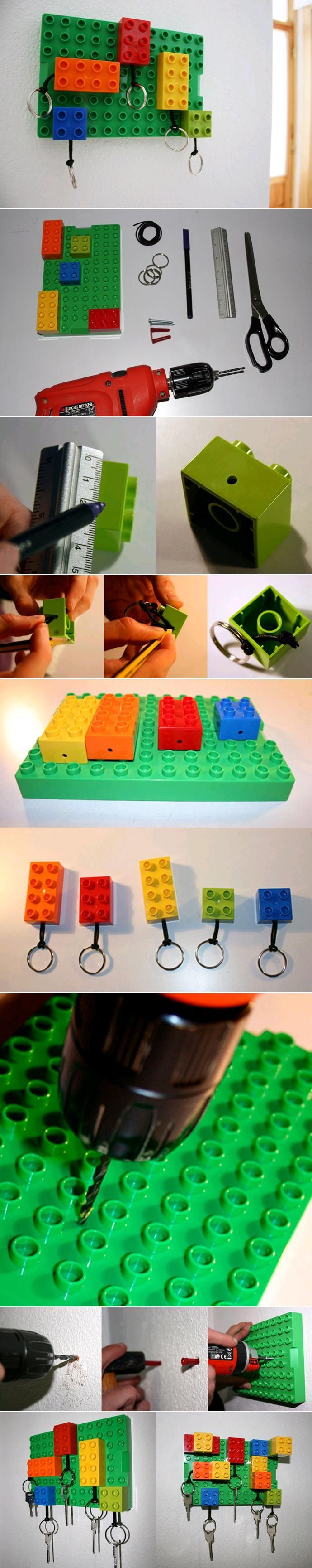 DIY Lego Key Hanger Do It Yourself Projects, Diy Projects To Try, Craft ...