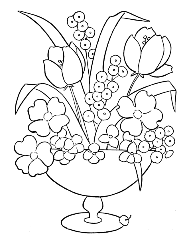 Free Printable Flower Coloring Pages For Kids - Best Coloring Pages For ...